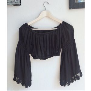 Blue Life Off the Shoulder Top